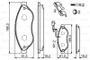 Колодки гальмівні (передні) Citroen Jumper/Fiat Ducato/Peugeot Boxer 06- (Brembo) (з датчиком) BOSCH 0 986 494 591 (фото 8)