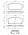 Колодки гальмівні (задні) Opel Astra J 1.4 Turbo 12- (з прижимною пластиною) BOSCH 0 986 494 634 (фото 22)
