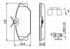 Колодки гальмівні (передні) Renault Clio II 00-/Megane I 96-03 (з прижимною пластиною) BOSCH 0 986 494 656 (фото 9)