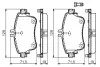 Колодки гальмівні (передні) MB A-class (W176)/B-class (W246) 11-18 BOSCH 0 986 494 663 (фото 3)