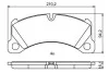 Колодки гальмівні (передні) Porsche Cayenne 02-/Macan 14-/Panamera 10-16/VW Touareg 02- BOSCH 0 986 494 757 (фото 2)
