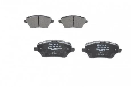 Гальмівні колодки, дискові. BOSCH 0 986 494 792