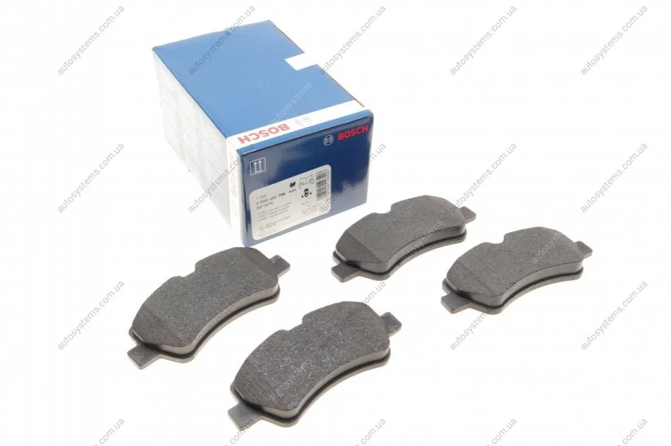 Тормозные колодки, дисковые. BOSCH 0 986 494 796 (фото 1)