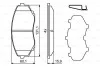Тормозные колодки дисковые, комплект BOSCH 0 986 494 855 (фото 1)