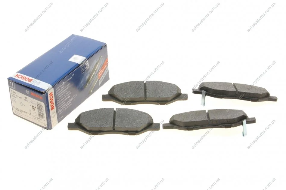 Гальмівні колодки, дискові. BOSCH 0 986 494 867 (фото 1)