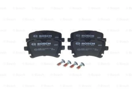 Тормозные колодки дисковые, комплект BOSCH 0 986 494 889