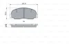 Тормозные колодки дисковые, комплект BOSCH 0 986 494 944 (фото 1)