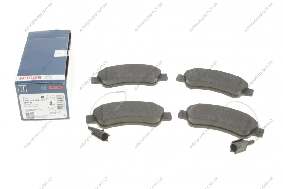 Гальмівні колодки, дискові. BOSCH 0 986 494 994 (фото 1)