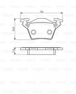 Гальмівні колодки, дискові. BOSCH 0 986 495 074 (фото 1)