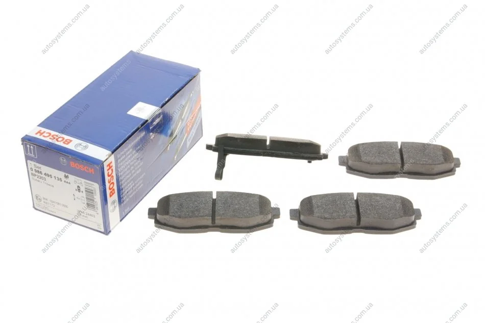 Колодки гальмівні (задні) Subaru Forester 13- BOSCH 0 986 495 135 (фото 1)