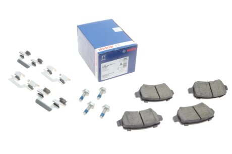 Колодки гальмівні (задні) Opel Astra G/Combo 01-/Kia Cee\'d 15- (к-кт з пластинами) BOSCH 0 986 495 319
