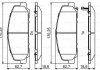 Колодки гальмівні (передні) Nissan Armada 03-15 BOSCH 0 986 495 375 (фото 2)