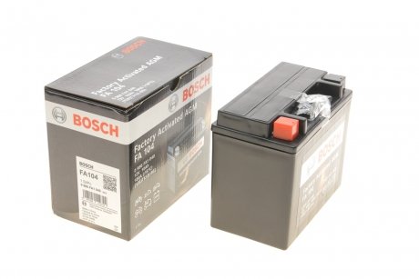 Акумуляторна батарея 10Ah/150A (150x87x130/+L/B0) (AGM) Factory Activated AGM BOSCH 0 986 FA1 040