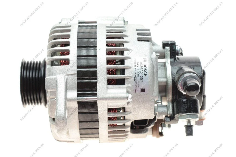 Генератор Opel Astra G/Combo/Corsa C 1.7DI/TDI/CDTI 00-09 (14V/100A) (з вакуумним насосом) BOSCH 1 986 A01 357 (фото 1)