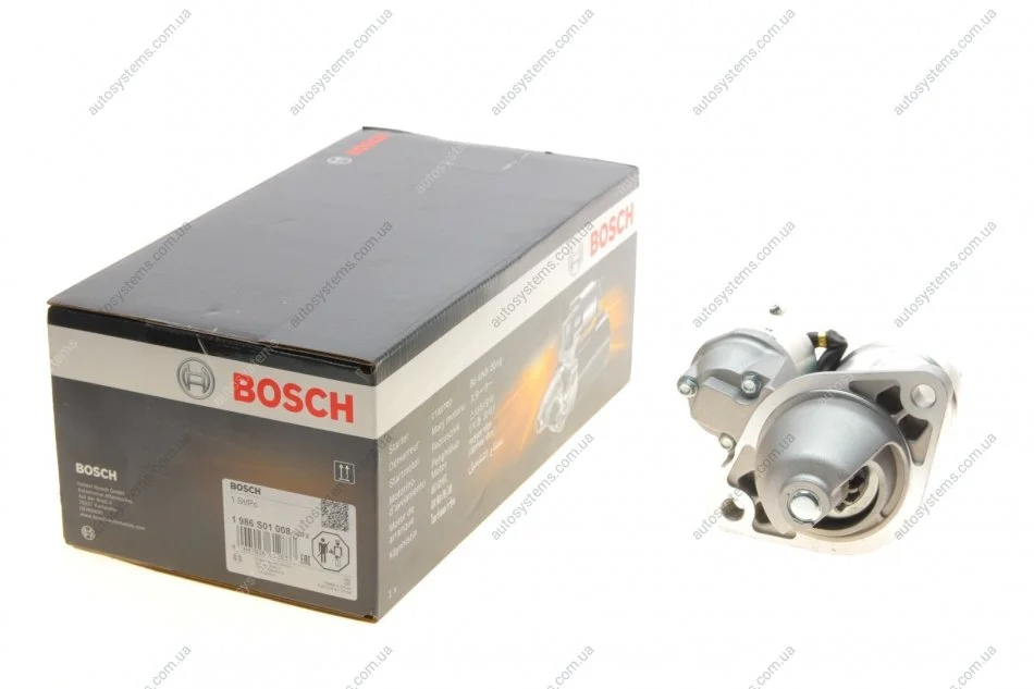 Стартер Opel Asstra H/J/Combo 1.7CDTI 01- (1.2kw) BOSCH 1 986 S01 008 (фото 1)