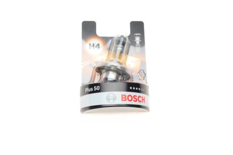 Автолампа H4 12V 60/55W P43t Plus 60% BOSCH 1 987 301 040