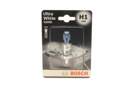 Автолампа H1 12V 55W P14.5s Ultra White BOSCH 1 987 301 088