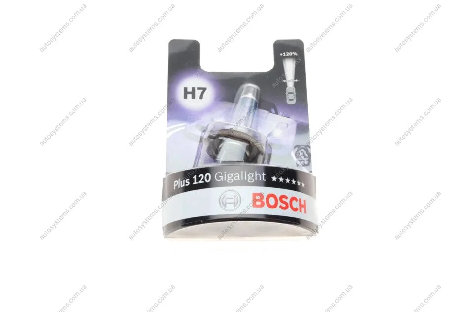 Автолампа H7 12V 55W PX26d Gigalight +120% BOSCH 1 987 301 110 (фото 1)