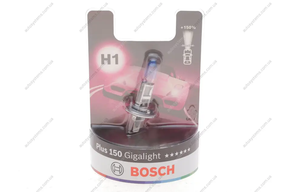Автолампа H1 12V 55W P14.5s Plus 150 Gigalight (BL/1шт) BOSCH 1 987 301 135 (фото 1)