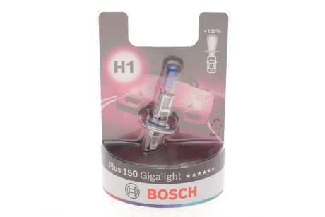 Автолампа H1 12V 55W P14.5s Plus 150 Gigalight (BL/1шт) BOSCH 1 987 301 135