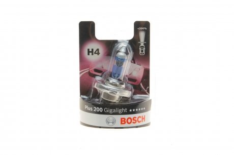 Автолампа H4 12V 60/55W P43t Plus 200 Gigalight BOSCH 1 987 301 144