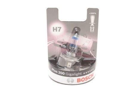 Автолампа H7 12V 55W PX26d Plus 200 Gigalight (BL/1 шт.) BOSCH 1 987 301 145