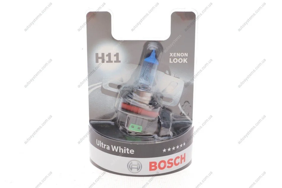 Автолампа H11 12V 55W PGJ19-2 Ultra White (BL/1шт) BOSCH 1 987 301 154 (фото 1)