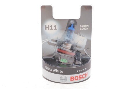 Автолампа H11 12V 55W PGJ19-2 Ultra White (BL/1шт) BOSCH 1 987 301 154