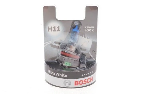 Автолампа H11 12V 55W PGJ19-2 Ultra White (BL/1шт) BOSCH 1 987 301 154