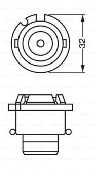 Автолампа D4S 42V 35W P32d-5 Xenon 4200K BOSCH 1 987 302 906 (фото 1)