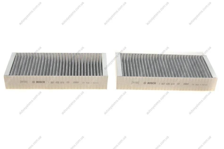 Фільтр салону MB M-class (W166) 11-15/GL-class (X166) 12-15 (вугільний) (к-кт 2шт) BOSCH 1 987 435 618 (фото 1)