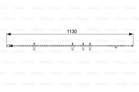 Датчик зносу гальмівних колодок (задніх) Mini (R50/R52/R53) 01-07 (L=1130mm) BOSCH 1 987 473 016