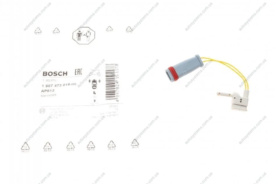 Датчик зносу, гальмо. BOSCH 1 987 473 019 (фото 1)