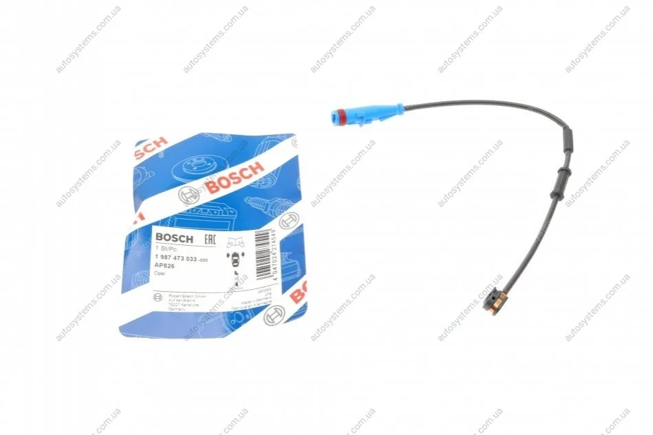 Датчик зносу гальмівних колодок (передніх) Opel Vectra C/Astra H 02- (L=300mm) BOSCH 1 987 473 033 (фото 1)