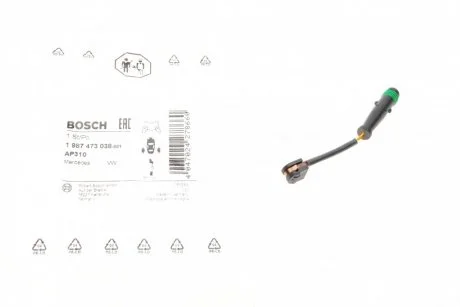 Датчик износа, тормоз. BOSCH 1 987 473 038