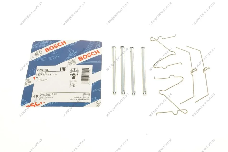 Планка супорта (переднього) притискна (к-кт) Toyota Land Cruiser 97- BOSCH 1 987 474 350 (фото 1)