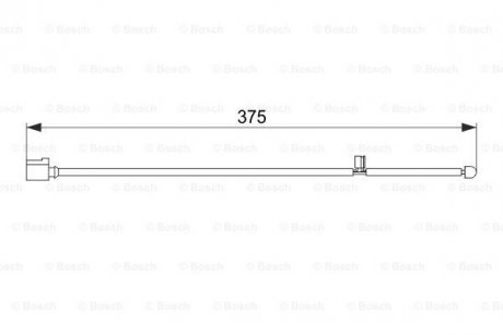 Датчик зносу гальмівних колодок (передніх) VW Touareg/Porsche Cayenne 02-10 (L=375mm) BOSCH 1 987 474 562