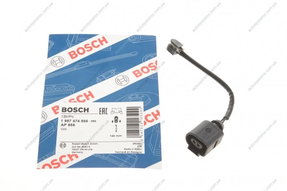 Датчик износа, тормоз. BOSCH 1 987 474 566 (фото 1)