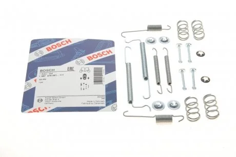 Монтажний набір гальмівної колодки OPEL CORSA A, CORSA A TR, KADETT D, KADETT E 1.0-1.6 08.79-07.94 BOSCH 1 987 475 081