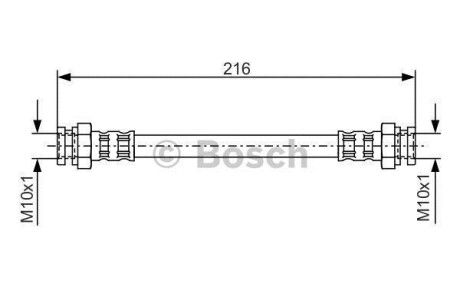 Тормозной шланг BOSCH 1 987 476 529