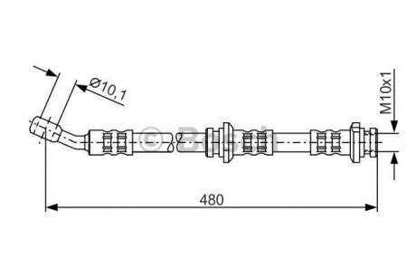 Тормозной шланг BOSCH 1 987 476 802