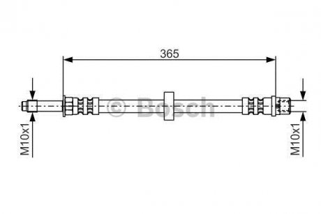 Шланг гальмівний (передній) Seat Toledo I/Volvo S60 I/S80 I/V70 II 91-10 (L=320mm) BOSCH 1 987 476 851