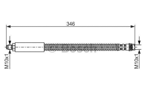 Тормозной шланг BOSCH 1 987 476 859