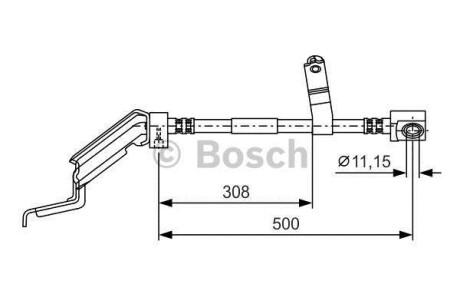 Тормозной шланг BOSCH 1 987 476 866