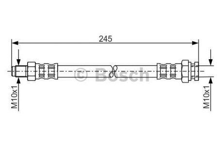 Тормозной шланг BOSCH 1 987 476 876