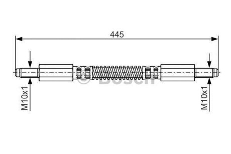 Тормозной шланг BOSCH 1 987 476 925