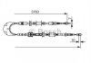 Трос ручника (задній) Ford Scorpio 94-98 (3760mm) BOSCH 1 987 477 735 (фото 2)