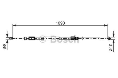 Трос ручника BOSCH 1 987 477 949