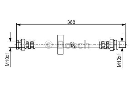 Тормозной шланг BOSCH 1 987 481 180
