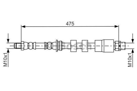 Тормозной шланг BOSCH 1 987 481 678